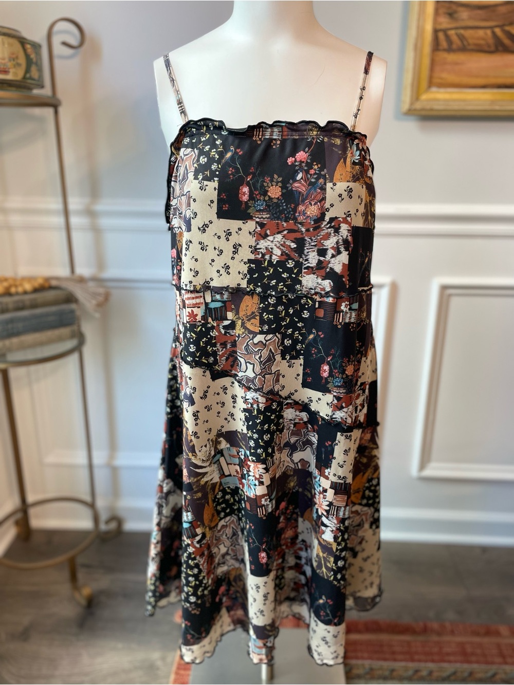 Patchwork Print Dress